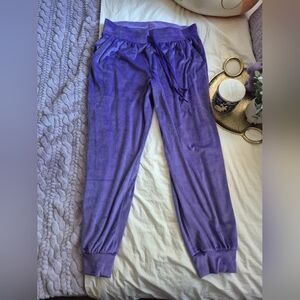Victoria's Secret Purple Velour Jogger Pants